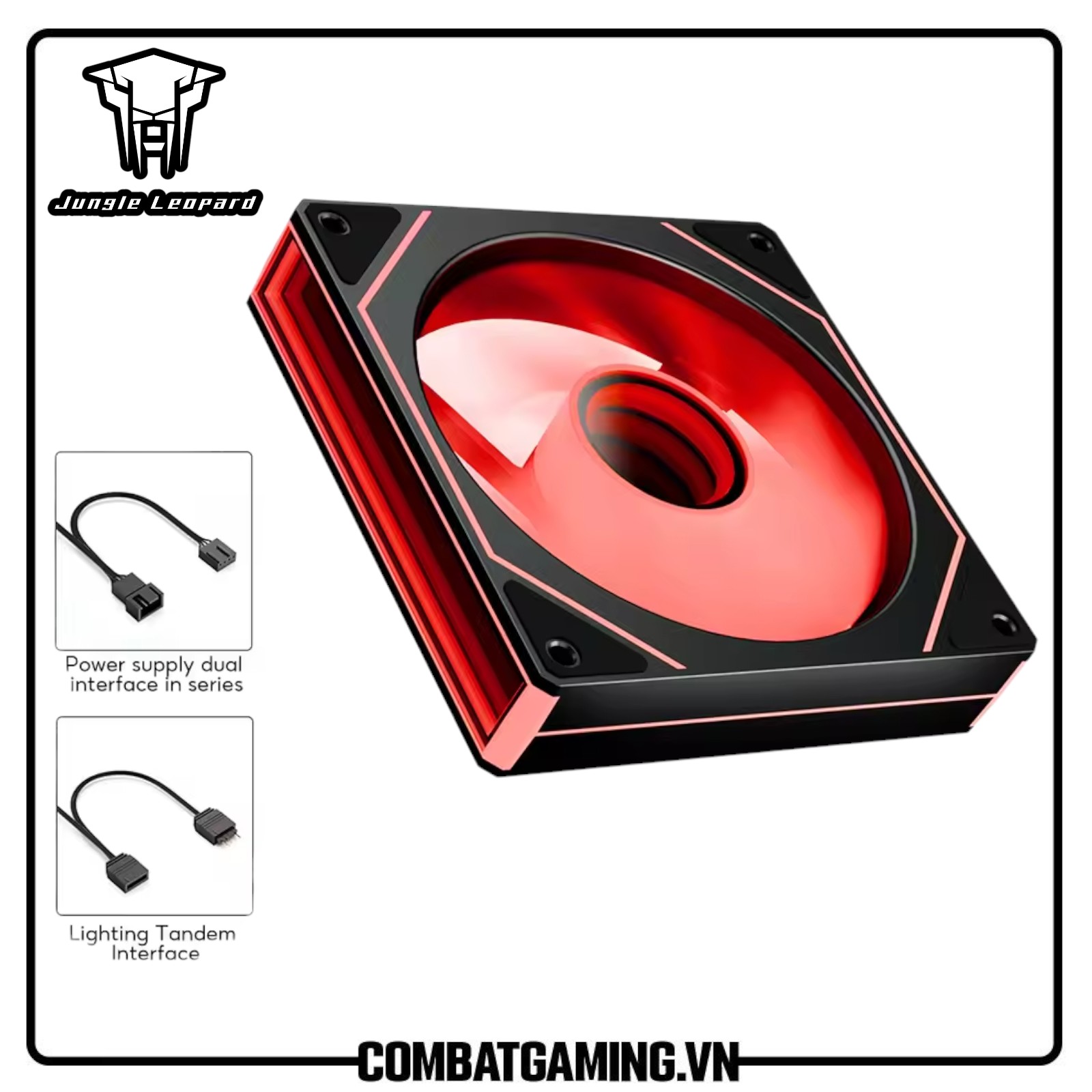 Fan Jungle Leopard Prism 4MAX ARGB Black - Combat PC Gaming Gear