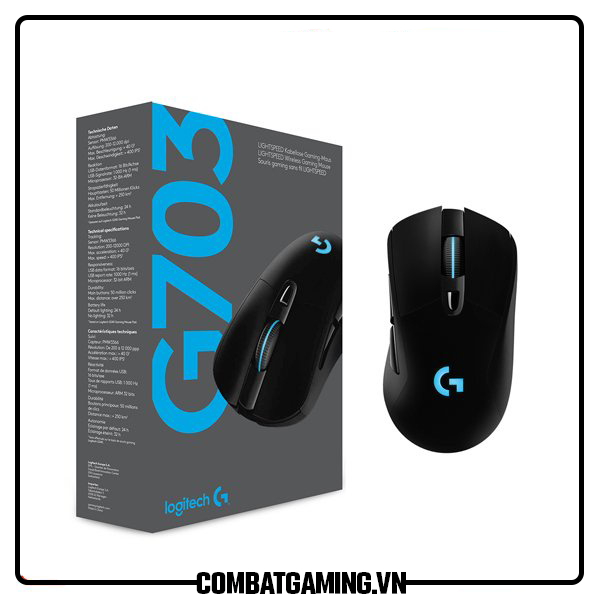 Chuột Không Dây Logitech G703 Hero Lightspeed Wireless Gaming