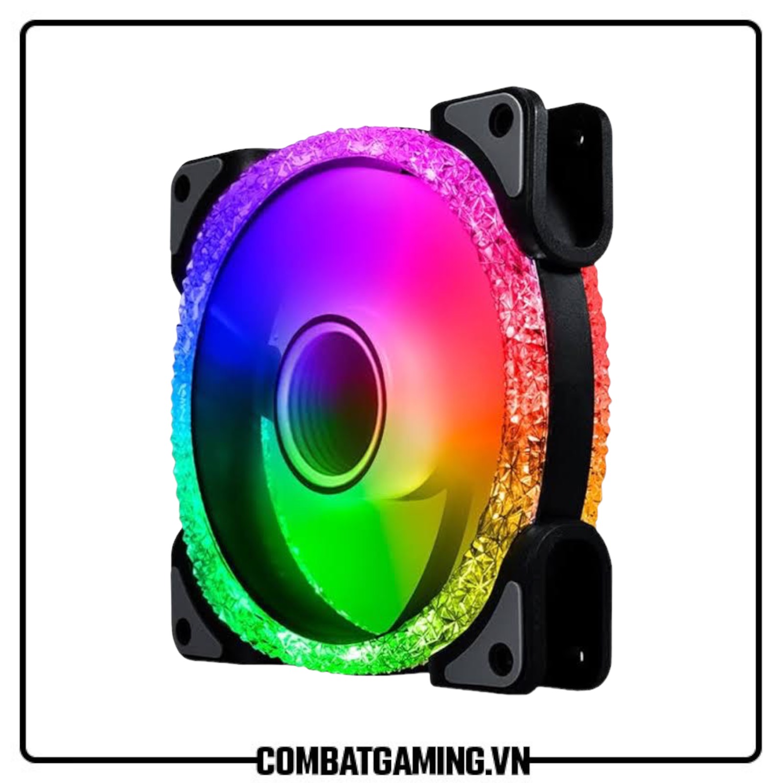 Kit 6 Fan Diamond Black ARGB (Kèm Hub Coolmoon Sync Main)