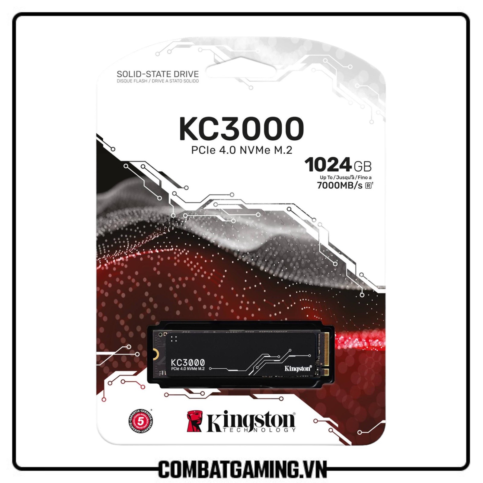 SSD Kingston KC3000 1TB | M2 NVMe | Gen 4 | 7000MB/s - 6000MB/s