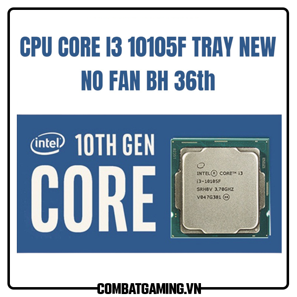 CPU Intel Core i3 10105F (Tray)