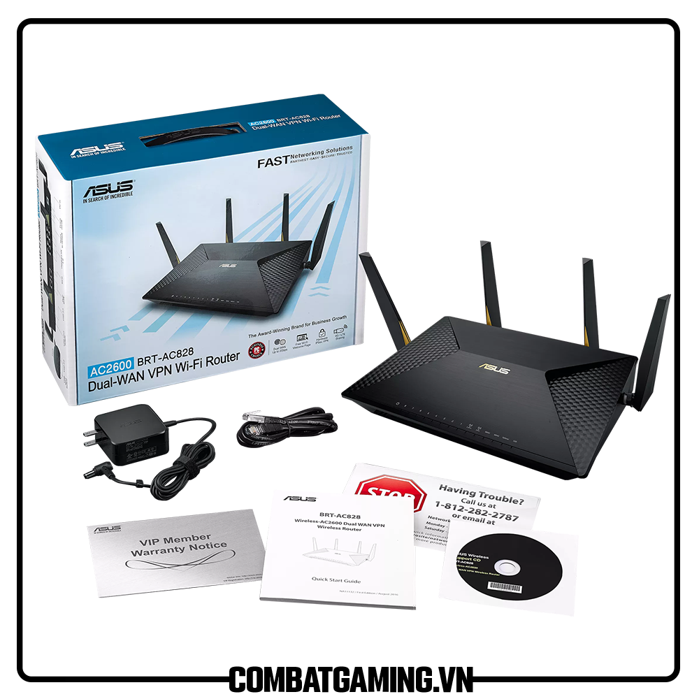 Router Wifi ASUS BRTAC828 AC2600 MUMIMO
