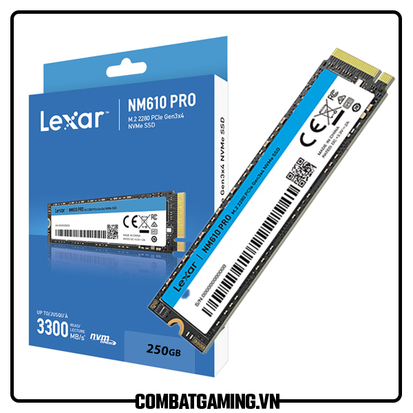 SSD NVMe M.2 LEXAR NM610 PRO 250GB gen3x4