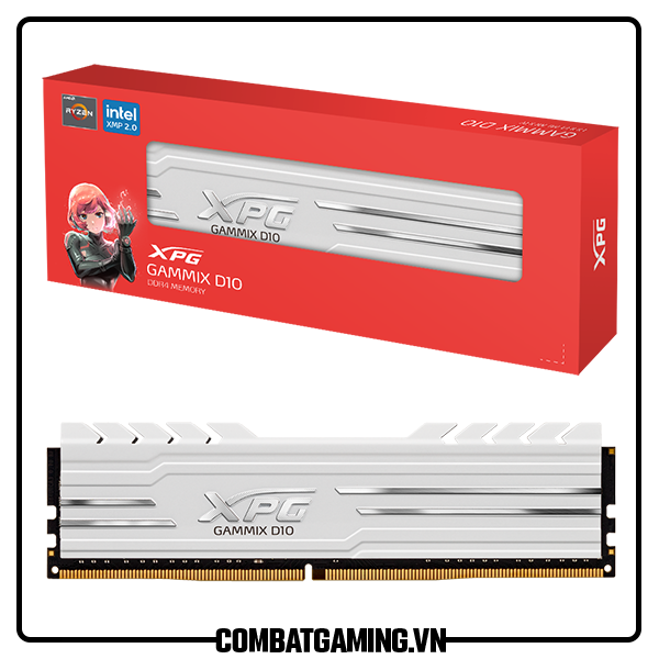 RAM Adata XPG Gammix D10 8GB DDR4 3200MHz White