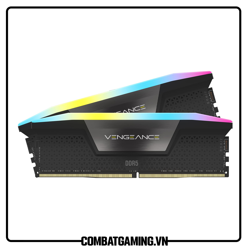 CORSAIR VENGEANCE RGB DDR5 RAM 96GB (2x48GB) 6800MHz CL40 Intel XMP ICUE Compatible Computer