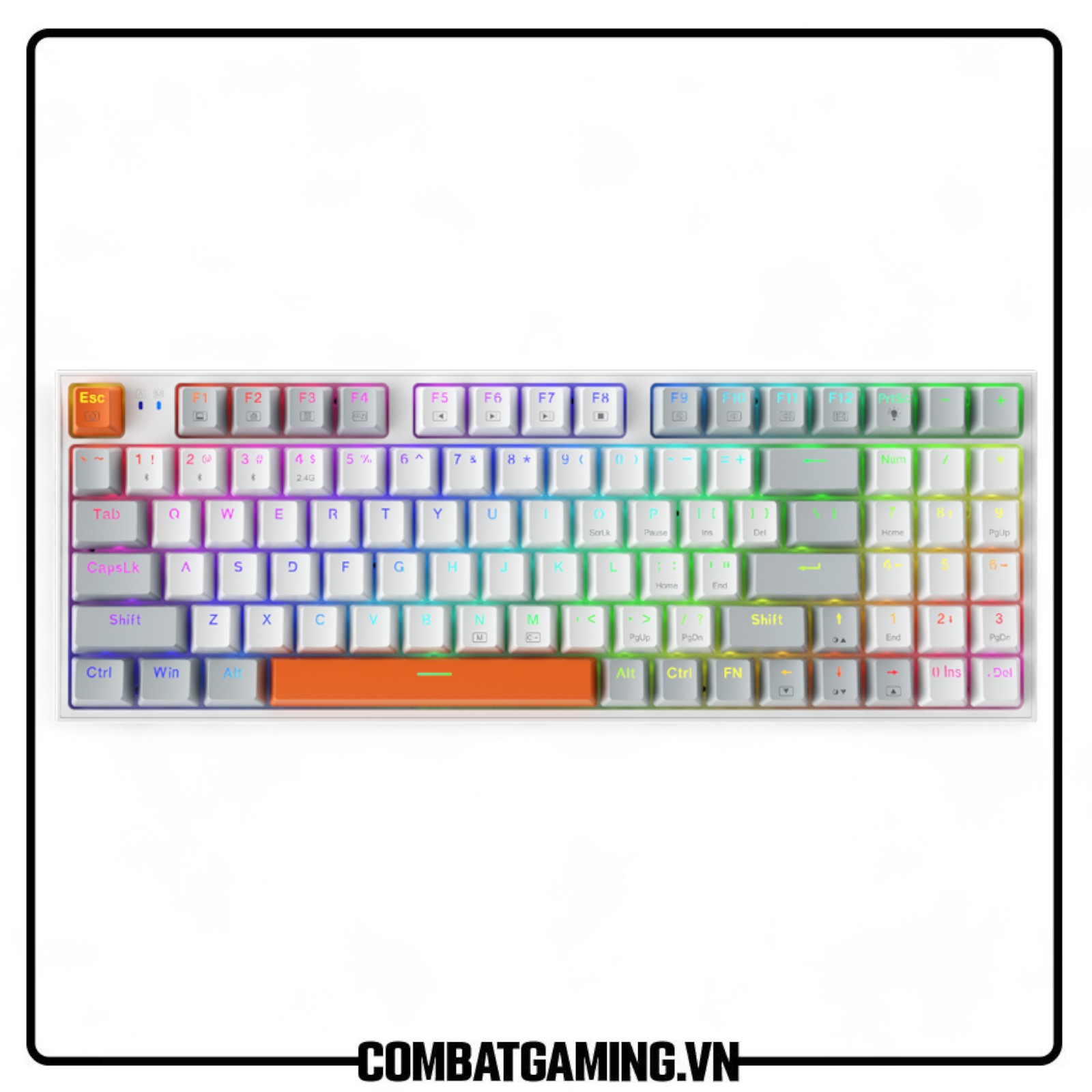 Bàn phím Machenike K500-B94 Wired Mixed Light | White-Grey
